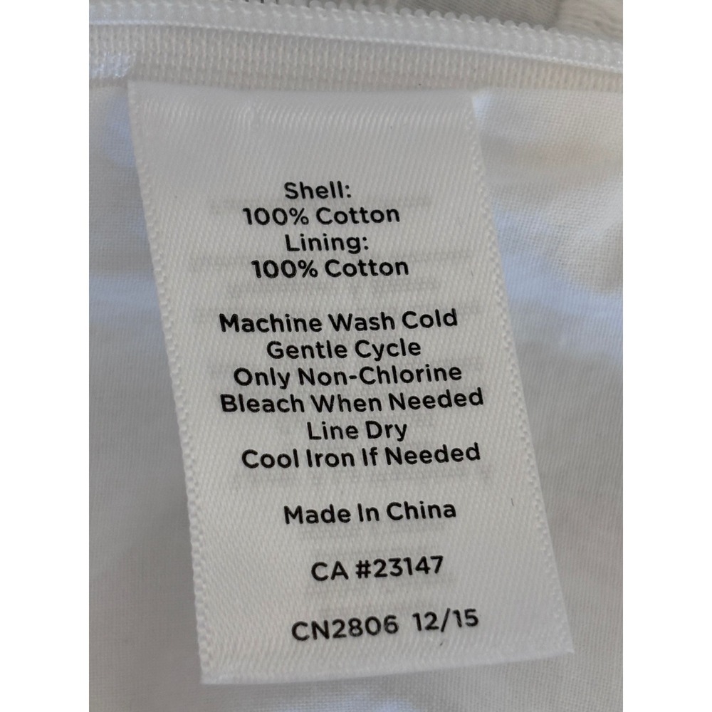 Talbots Petites Cottagecore White Eyelet Embroidered Sleeveless Cotton Top 8P - Picture 7 of 7